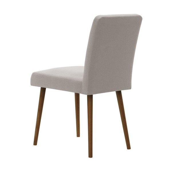 Sivo-hnedá stolička s tmavohnedými nohami Ted Lapidus Maison Fragrance-image-3