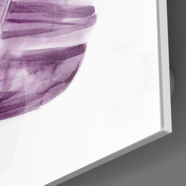 Sklenený obraz Insigne Lila Leaf, 46 x 72 cm-image-2