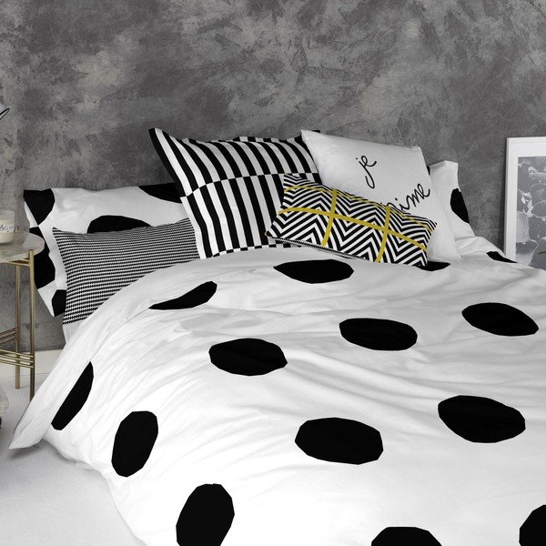 Súprava 2 bavlnených obliečok na vankúš Blanc Dot, 50 × 75 cm-image-2