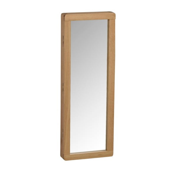 Prírodná dubová zrkadlová skrinka na kľúče Rowico Metro-image-2