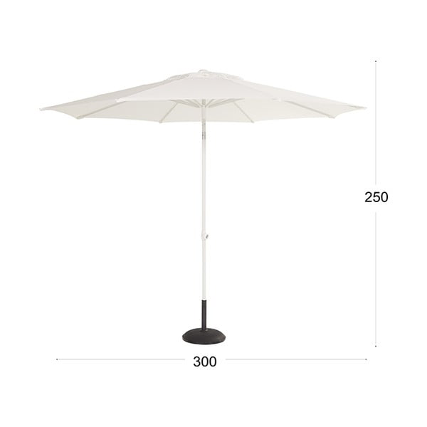 Béžový slnečník Hartman, ø 300 cm-image-1