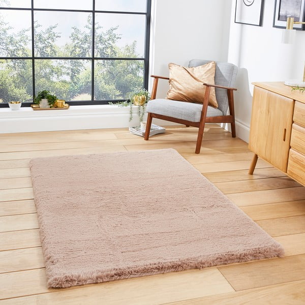 Svetlohnedý koberec Think Rugs Super Teddy, 80 x 150 cm-image-1