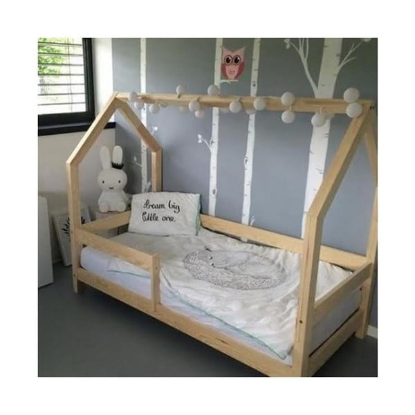 Detská posteľ s vyvýšenými nohami a bočnicami Benlemi Tery, 80 x 190 cm, výška nôh 30 cm