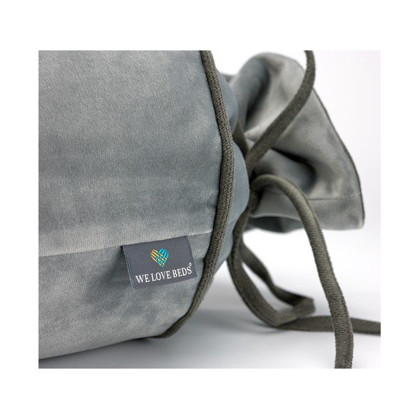 Sivá obliečka na vankúš WeLoveBeds Silver Candy, Ø 20 × 58 cm-image-4