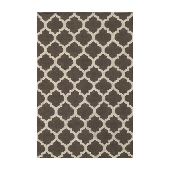 Ručne tkaný koberec Andrea Grey/White, 120x180 cm