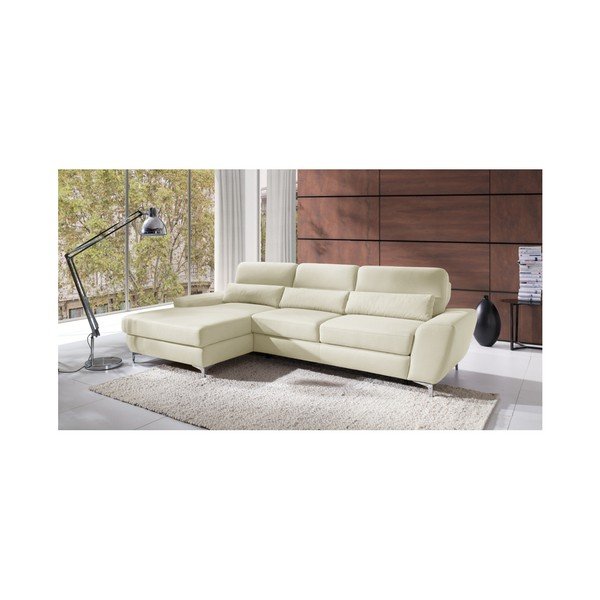 Krémová rohová rozkladacia pohovka Windsor & Co. Sofas Omega, ľavý roh-image-4