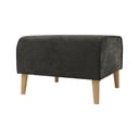 Tmavosivá zamatová podnožka Carole – Ropez