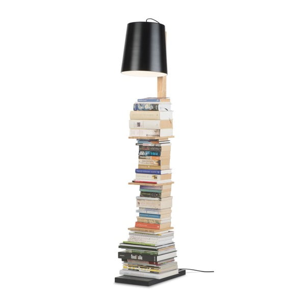 Čierna stojacia lampa s kovovým tienidlom (výška 168 cm) Cambridge – it&#39;s about RoMi