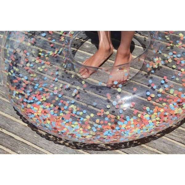 Nafukovací kruh Sunnylife Confetti, ø 110 cm-image-1