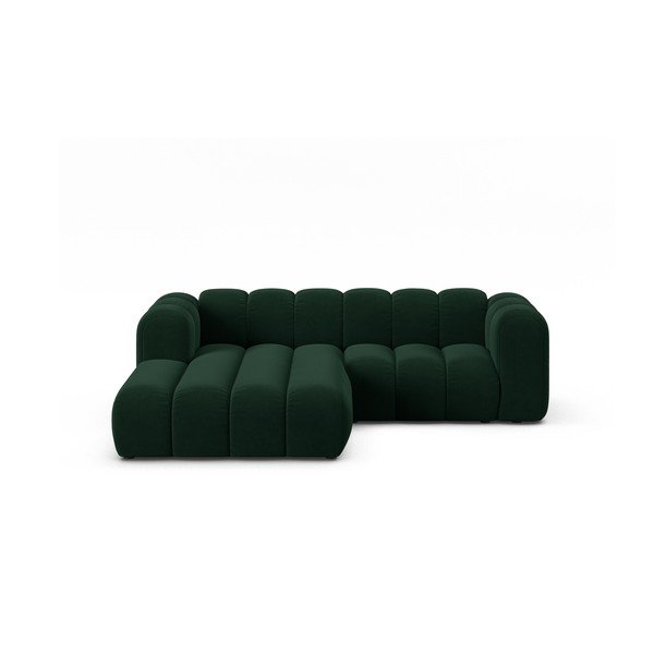 Tmavozelená rohová pohovka (ľavý roh) Lupine – Micadoni Home