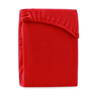 Červená elastická plachta na dvojlôžko AmeliaHome Ruby Siesta, 200-220 x 200 cm