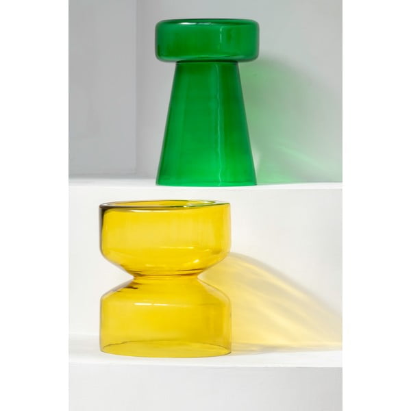 Sklenený okrúhly odkladací stolík ø 35 cm Doble  – Leitmotiv-image-3