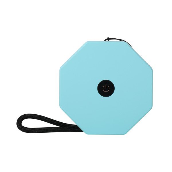 Biela/tyrkysovomodrá prenosná svetelná dekorácia na USB ø 8 cm Twist – Gingko