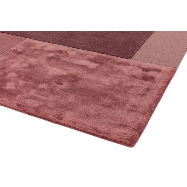 Tmavoružový koberec Asiatic Carpets Tate Tonal Textures, 120 x 170 cm-image-3