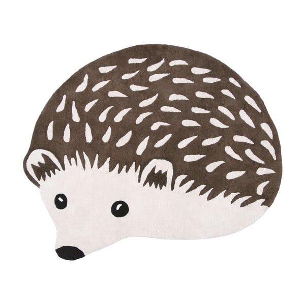 Hnedý detský koberec 120x105 cm Hedgehog – Lilipinso