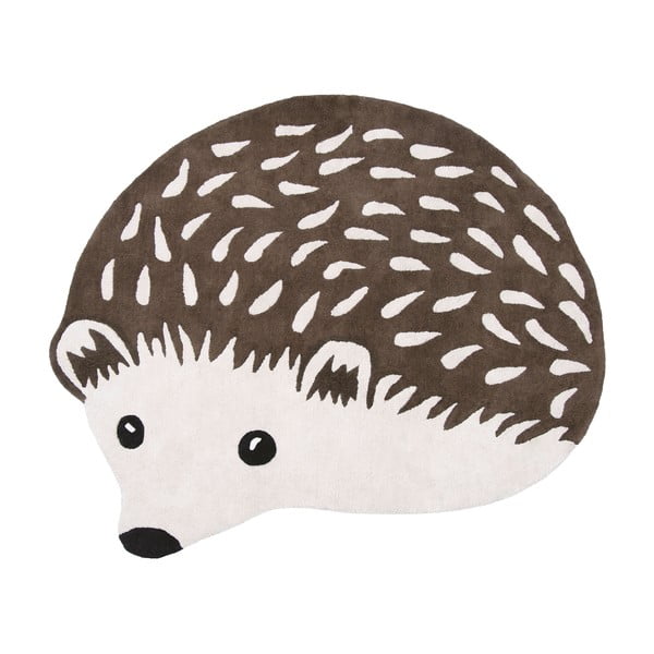 Hnedý detský koberec 120x105 cm Hedgehog – Lilipinso