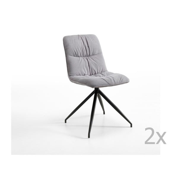 Sivá stolička Design Twist Galena