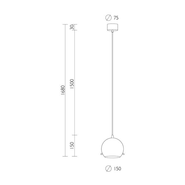 Biele matné stropné svietidlo s čiernym káblom Sotto Luce Myoo-image-1