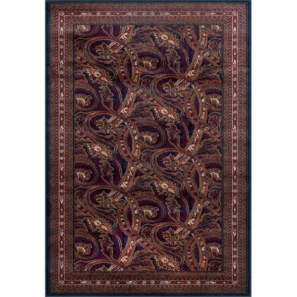 Koberec v červenej a tmavomodrej farbe 60x120 cm Adel – FD
