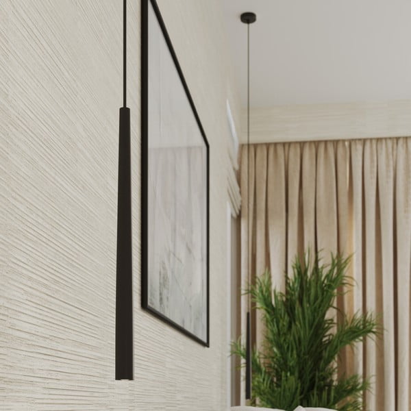 Čierne závesné svietidlo ø 19,5 cm Bliss – Sollux-image-3