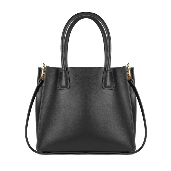 Čierna kožená kabelka Maison Bag Agata