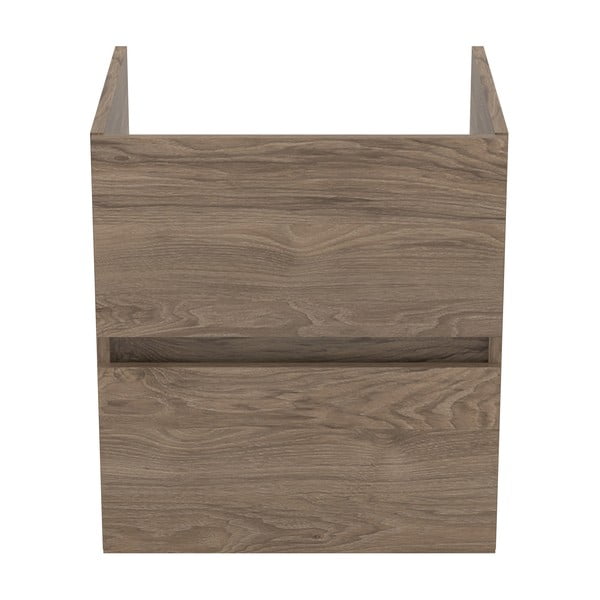 Závesná skrinka pod umývadlo v dekore orecha v prírodnej farbe 50x55 cm Eurovit+ – Ideal Standard