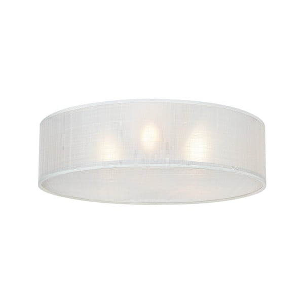 Biele stropné svietidlo s textilným tienidlom Haru – Markslöjd