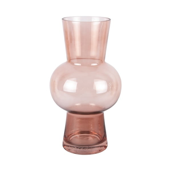 Svetloružová sklenená váza Gleam Sphere – PT LIVING
