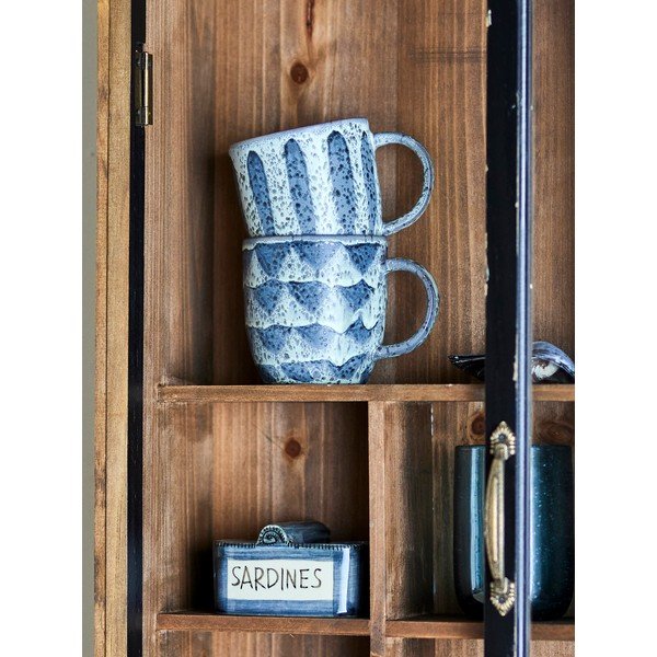 Čierna závesná vitrína z jedlového dreva 50x80x14 cm Hazem – Bloomingville-image-4