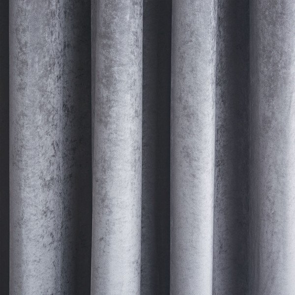 Sivé závesy v súprave 2 ks 229x229 cm Crushed Velvet Glamour Sequin – Catherine Lansfield-image-2