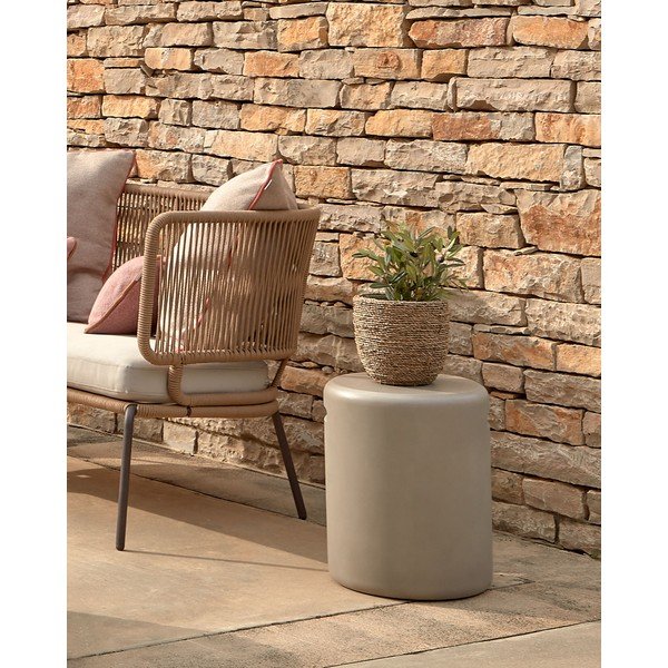 Okrúhly záhradný odkladací stolík ø 35 cm Taimi – Kave Home-image-1