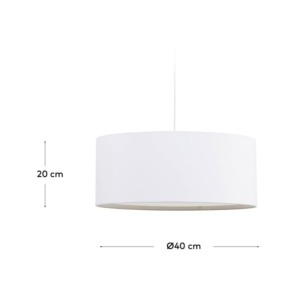 Biele tienidlo ø 40 cm Santana – Kave Home-image-3