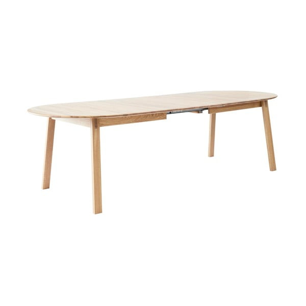 Rozkladací jedálenský stôl s prídavnou doskou z dubového dreva 100x220 cm Amalfi – Hammel Furniture-image-3