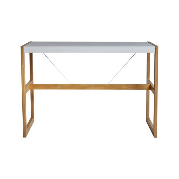 Biely jedálenský stôl Marckeric Square, 140 × 104 cm