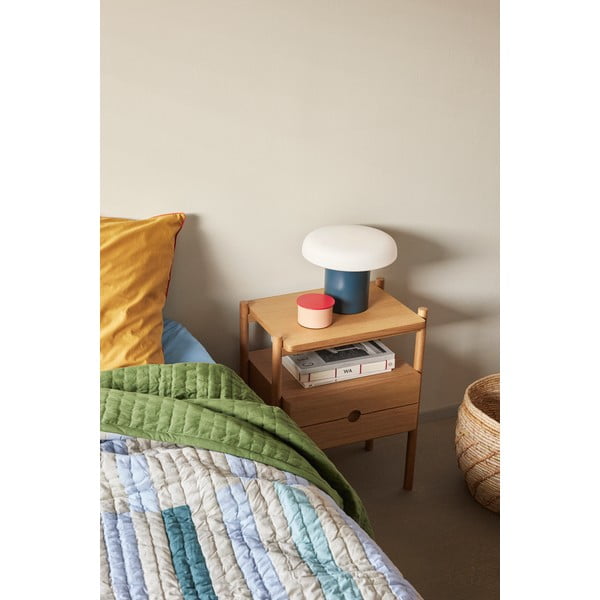 Tmavomodrá stolová lampa (výška 20 cm) Ateliers – Hübsch-image-1