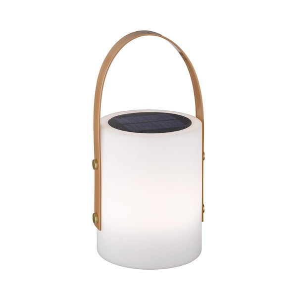 Bielo-hnedá LED stolová lampa (výška 34 cm) Bari – Fischer &amp; Honsel