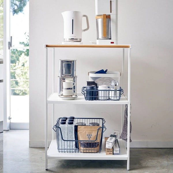 Matne biely oceľový regál 60x90x46,5 cm Tower – YAMAZAKI-image-1