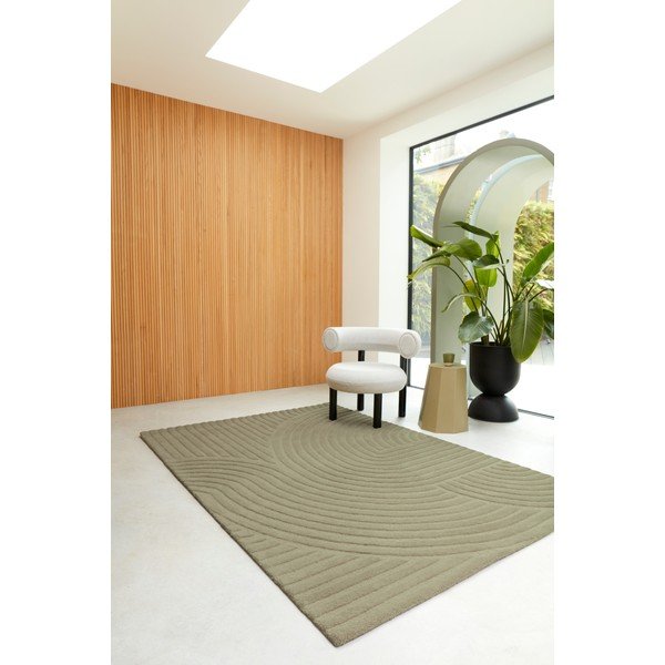 Khaki vlnený koberec 160x230 cm Hague – Asiatic Carpets-image-2