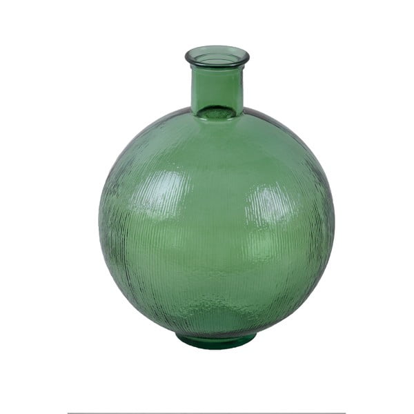Zelená sklenená váza z recyklovaného skla Ego Dekor Artemis, výška 42 cm