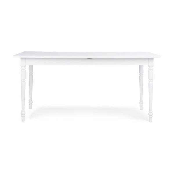 Biely rozkladací jedálenský stôl Intertrade Landwood, 160 x 90 cm