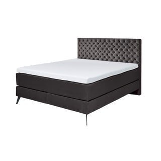 Antracitová boxspring posteľ 200x200 cm La Maison - Meise Möbel
