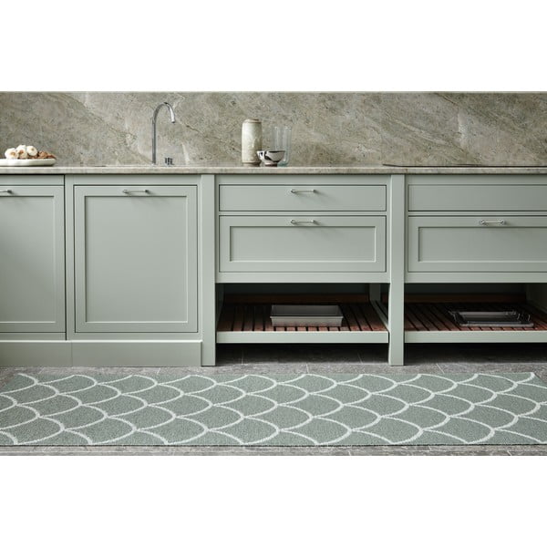 Zelený vnútorný a vonkajší koberec 70x50 cm Kotte Army Sage – Pappelina-image-3