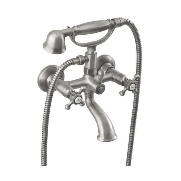 Nástenná vaňová batéria v matne striebornej farbe (2 výstupy) Antea – Sapho