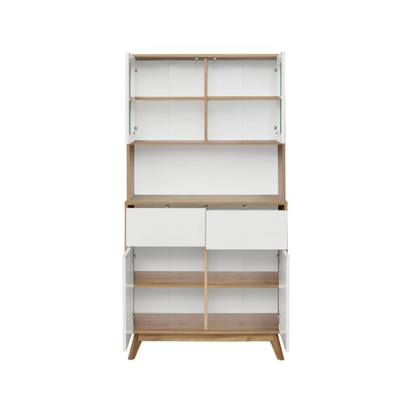 Kredenc v dekore duba v bielo-prírodnej farbe 84x165 cm Skandi – Støraa-image-2