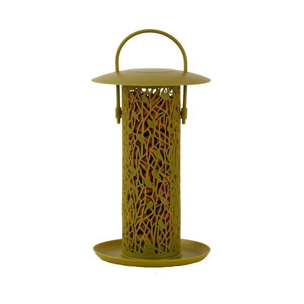 Žltozelené závesné kŕmidlo na oriešky Esschert Design Chiff Chaff-image-2