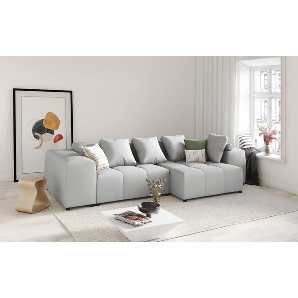 Sivý vankúš k modulárnej pohovke Rome - Cosmopolitan Design-image-4