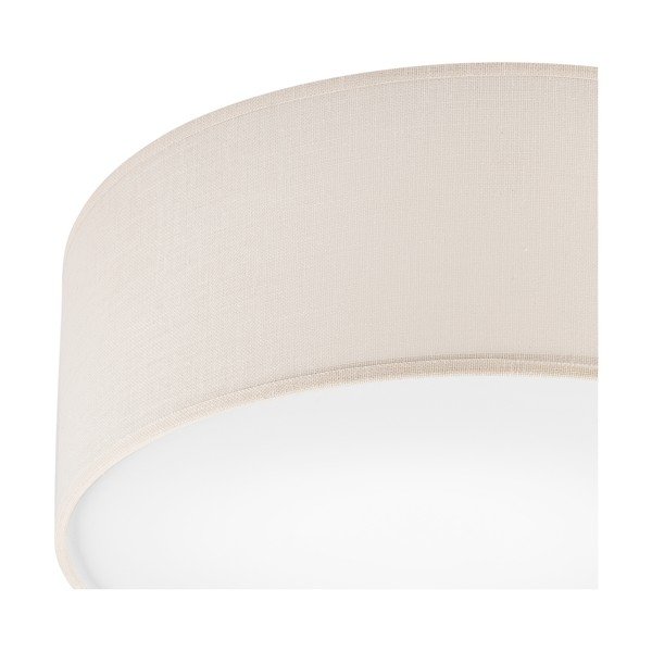 Krémovobiele stropné svietidlo s textilným tienidlom ø 35 cm Vivian – LAMKUR-image-3