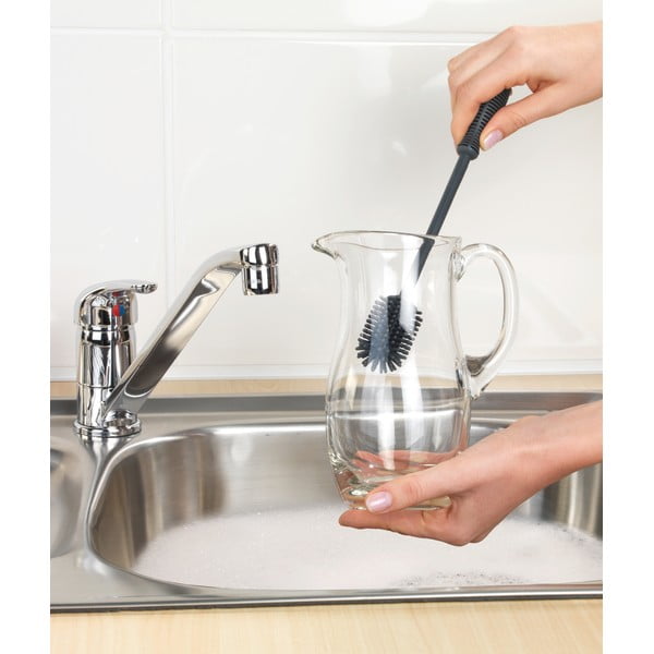 Sivá kefa na riad Wenko Sia, dĺžka 25 cm-image-4