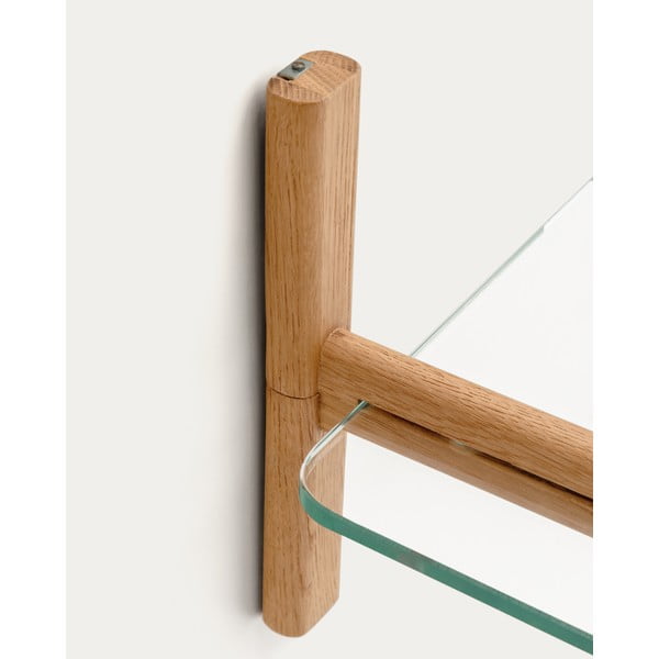 Sklenený modulárny policový systém v prírodnej farbe 90x28x30,5 cm Sitra – Kave Home-image-4