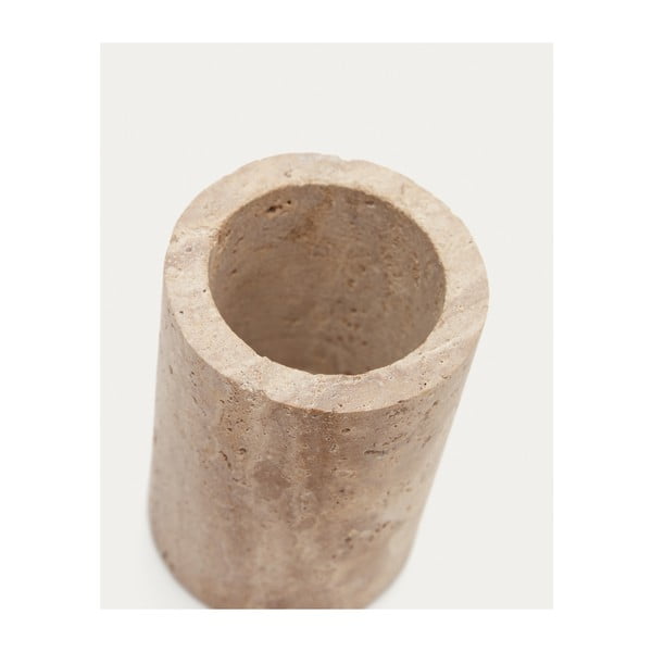 Béžový kamenný téglik na zubné kefky Macre – Kave Home-image-3